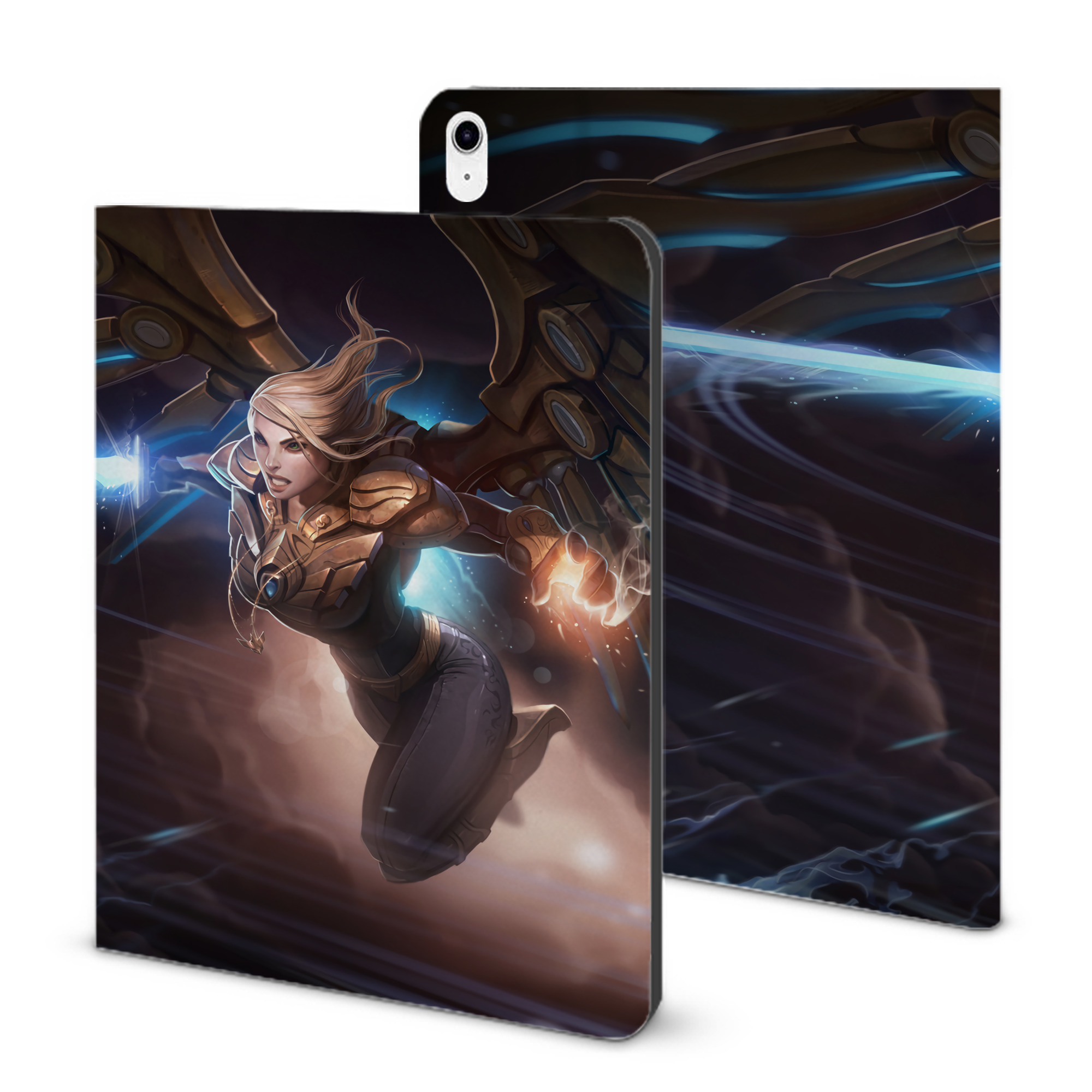 （画像用） リーグ・オブ・レジェンド League of Legends LOL IPad ケース ブック型 PUレザー TPU 耐衝撃 軽量 薄型 ペン収納なし 全面保護 IPad 各モデル対応